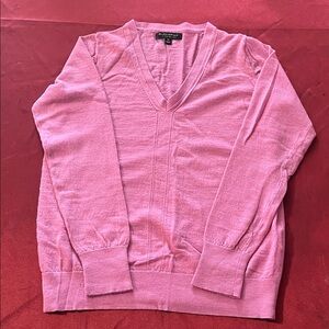 Banana Republic Pink V-Neck Sweater